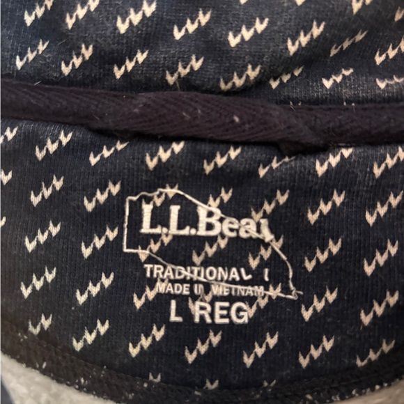 L.L. Bean Navy Nautical Blue Zip Up Sweater - Picture 5 of 5